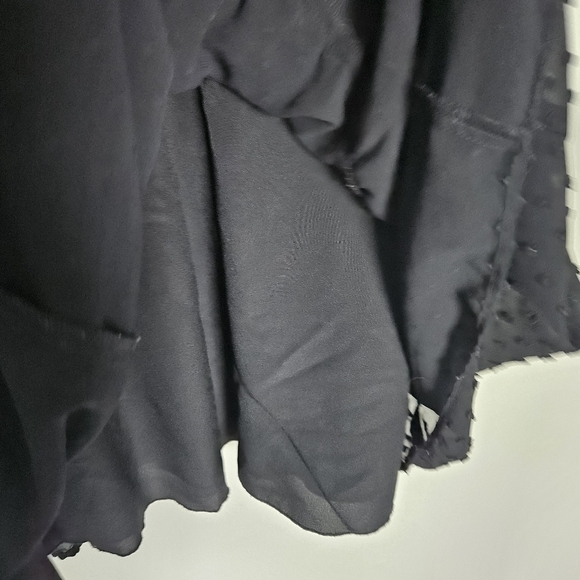 J.Crew Tiered Long Sleeve Midi Dress Black in Swiss Dot size 6 - Picture 5 of 10